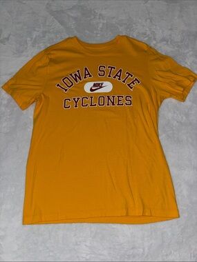 Nike Gold Iowa State Cyclones Tee with Maroon & White Accents